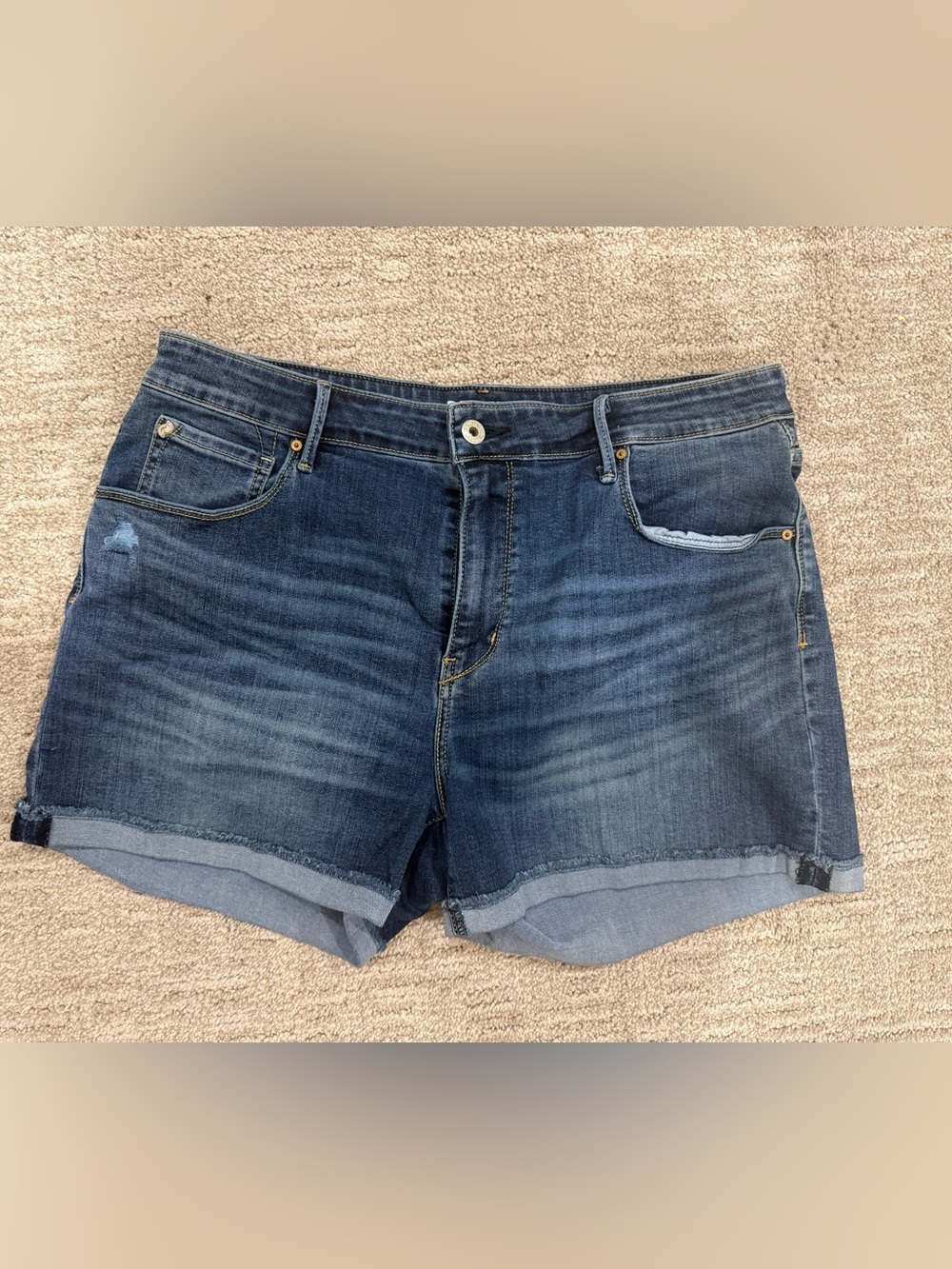 Denezin by Levi’s Women's Dark Blue Denim Shorts - size 14